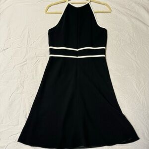 Black dress, zip up back